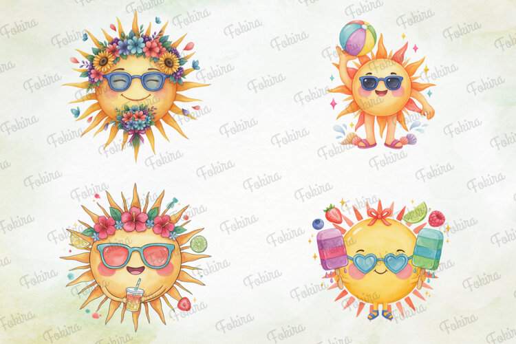 Sunny Summer Sun Clipart PNG, sunny summer sun clipart png, example image 1