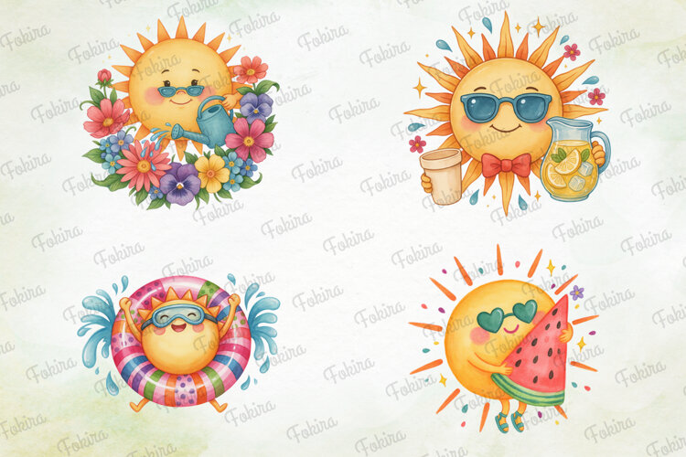 Sunny Summer Sun Clipart PNG, sunny summer sun clipart png, example image 1