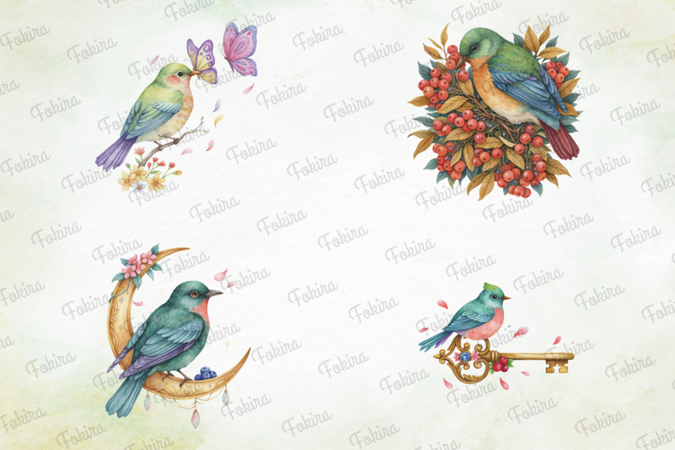 Emerald Songbird Clipart png, songbird clipart, emerald bird