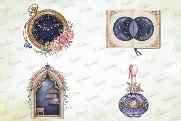 Celestial Watercolor Clipart pnh, celestial watercolor clipa