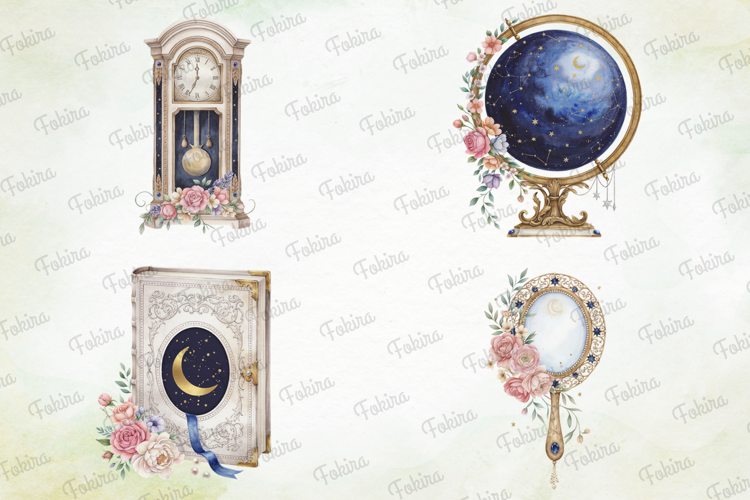Celestial Watercolor Clipart pnh, celestial watercolor clipa