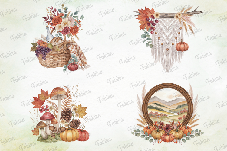 Cottagecore Harvest Clipart PNG, cottagecore harvest clipart