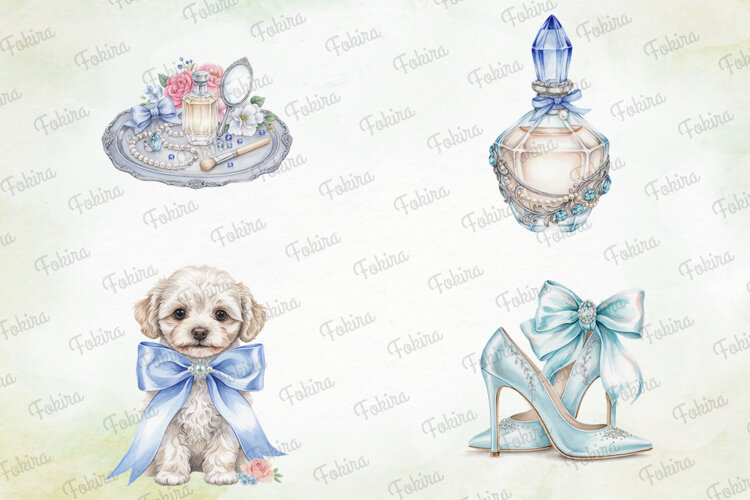 Frosted Blue Elegance Clipart PNG,frosted blue elegance png example image 1