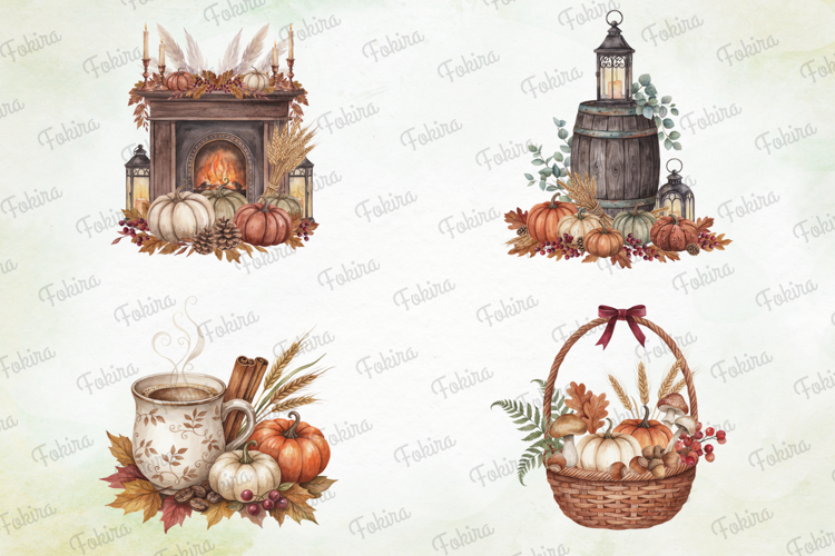 Rustic Harvest Hearth Clipart PNG , rustic harvest hearth