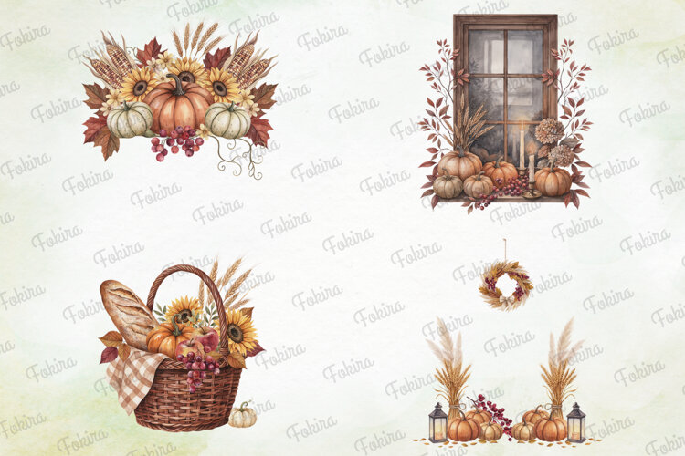 Rustic Harvest Hearth Clipart PNG , rustic harvest hearth example image 1