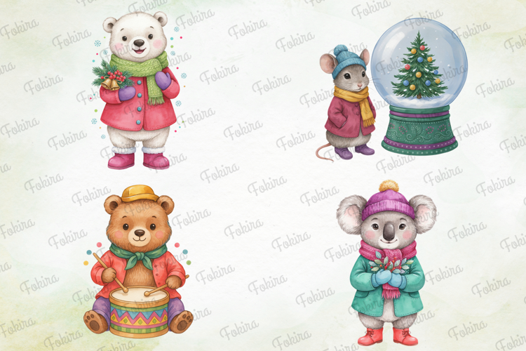 Rainbow Frosty Friends Clipart PNG, rainbow frosty friends