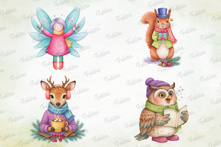 Rainbow Frosty Friends Clipart PNG, rainbow frosty friends