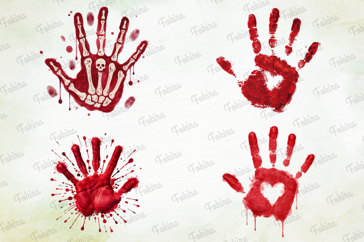 Crimson Handprints Clipart PNG,crimson handprint clipart png
