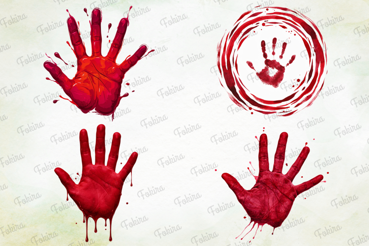 Crimson Handprints Clipart PNG,crimson handprint clipart png