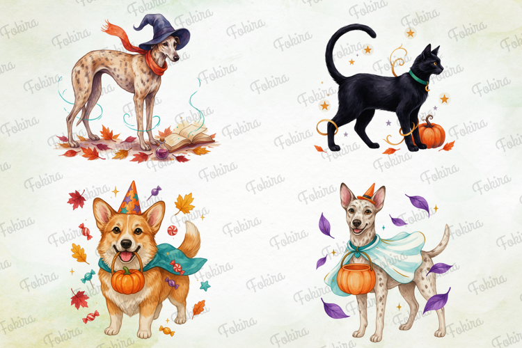 Halloween Pet Clipart PNG, halloween pet clipart png
