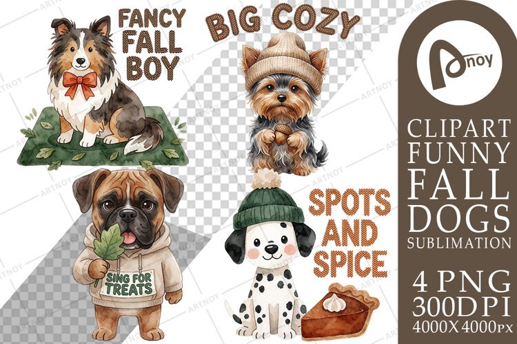 Sweater Weather Doggo Club Sublimation example image 1