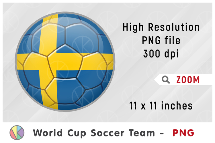 Sweden National Team Soccer Ball. World Cup 2026