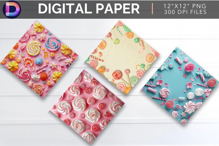 Sweet and Candy Digital Paper