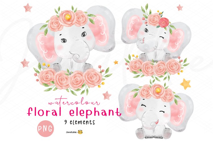 Watercolor Elephant Image 12