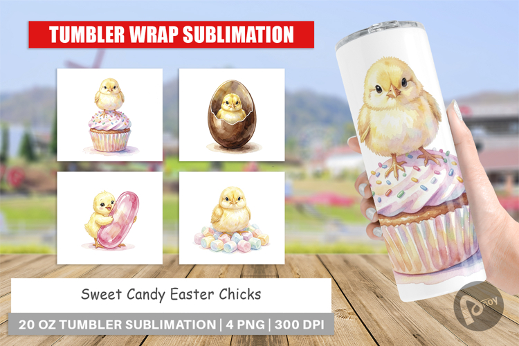 Sweet Candy Easter Chick Tumbler