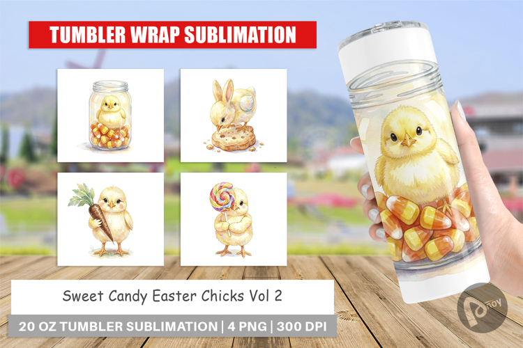 Sweet Candy Easter Chick Tumbler
