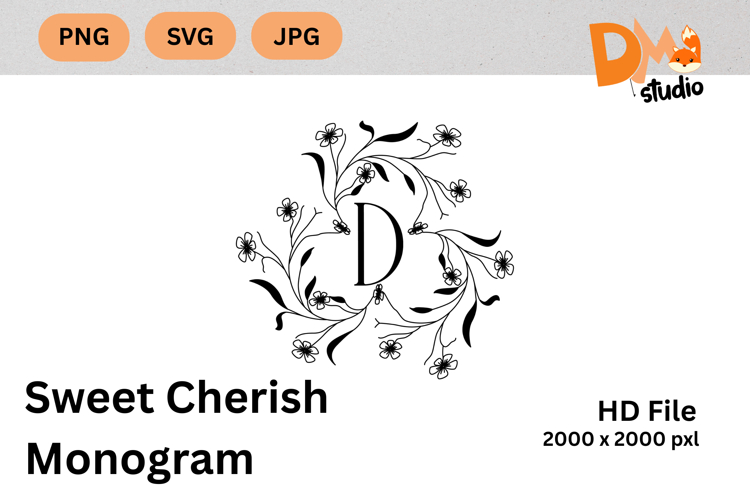 Sweet Cherish Monogram