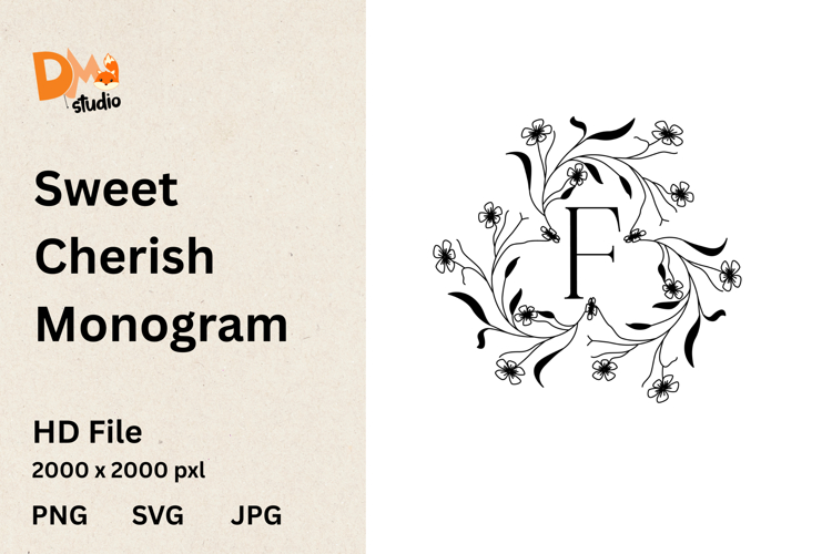 Sweet Cherish Monogram