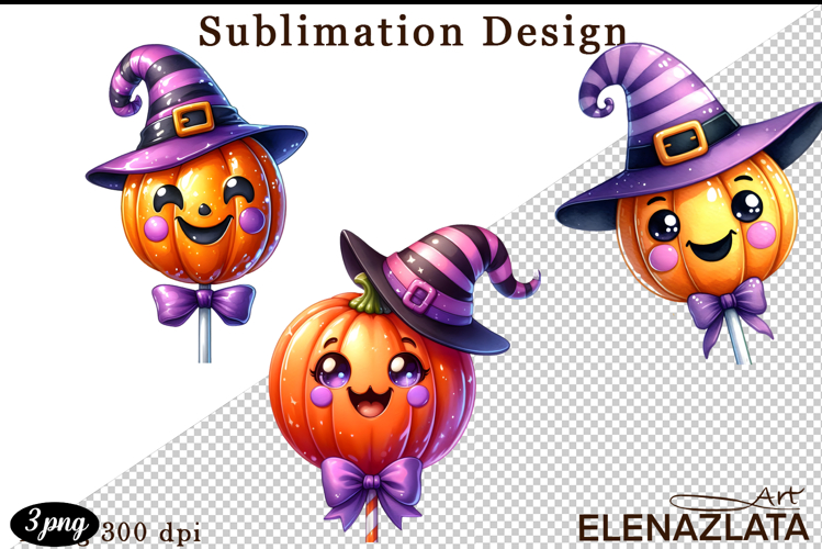 Sweet Halloween Clipart, Happy Halloween watercolor clipart