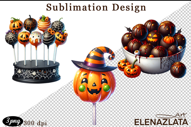 Sweet Halloween Clipart, Happy Halloween watercolor clipart