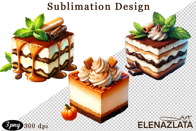 Sweet Clipart, Watercolor Sweet Flavors Clipart