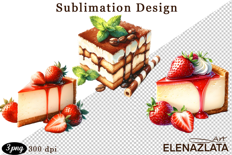 Sweet Clipart, Watercolor Sweet Flavors Clipart