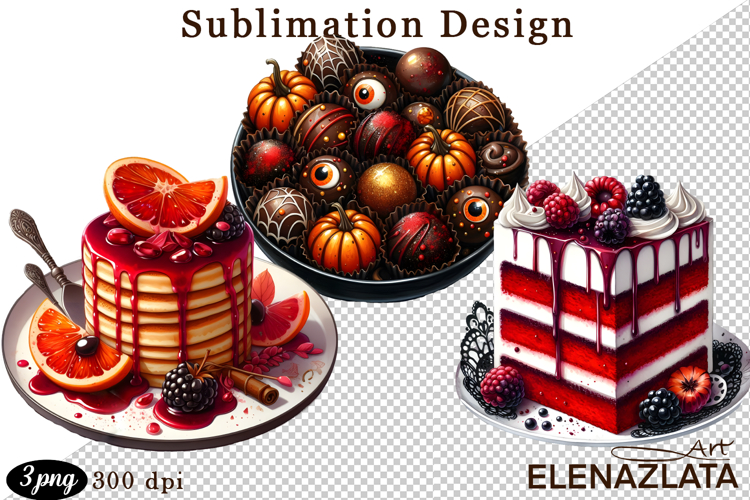 Sweet Halloween Clipart, Happy Halloween watercolor clipart