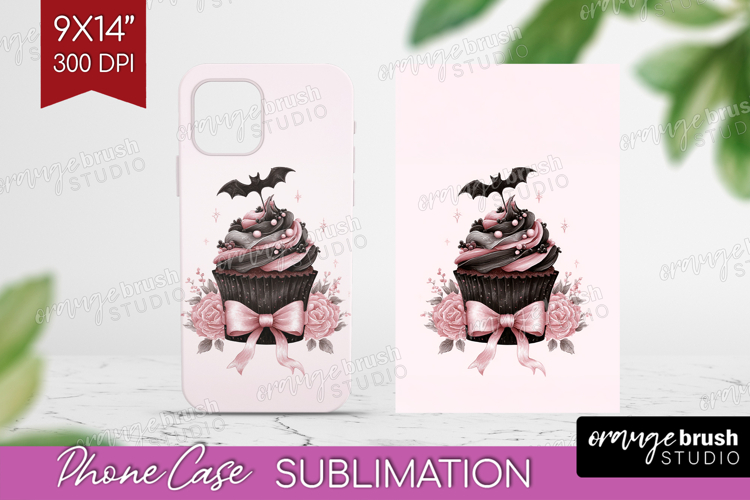 Sweet Cupcake Cute Phone Case PNG Pink Halloween Case PNG