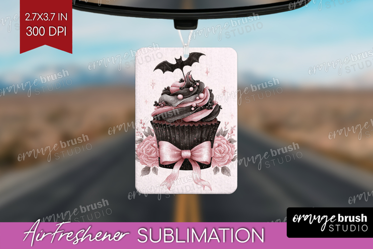 Sweet Cupcake Cute Air Freshener PNG Pink Halloween PNG