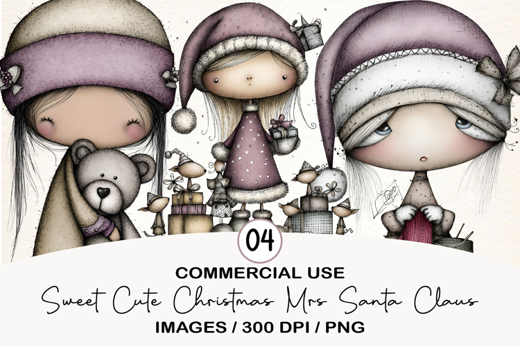 Cute Santa Clipart Image 8