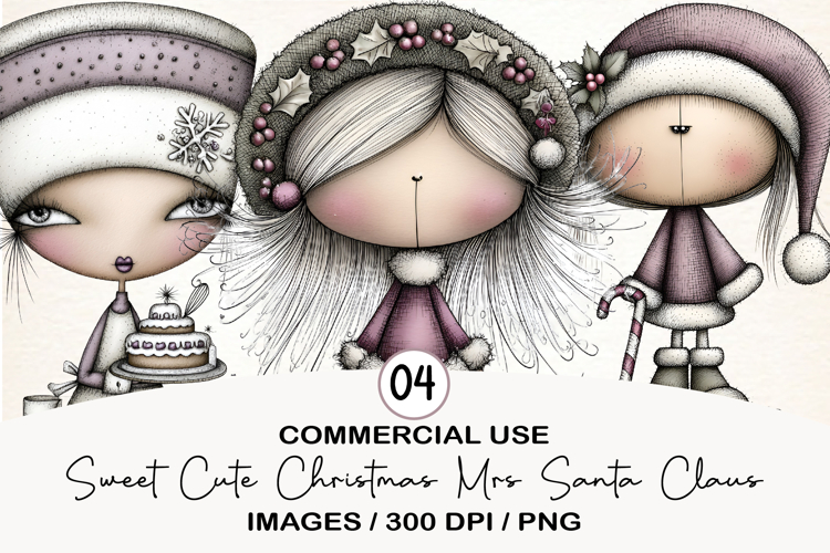 Cute Santa Clipart Image 7