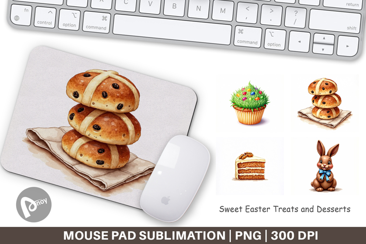 Easter Treats Desserts Mouse Pad