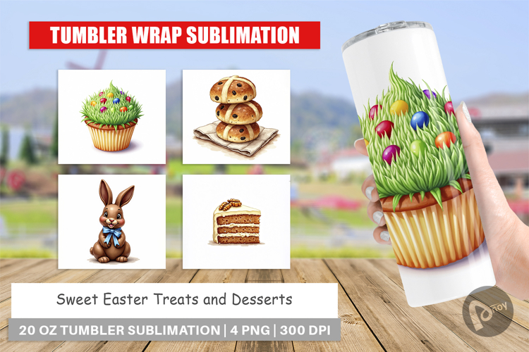 Easter Treats Desserts Tumbler