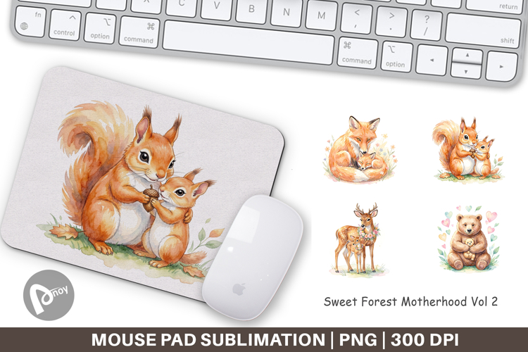 Sweet Forest Motherhood Mouse Pad