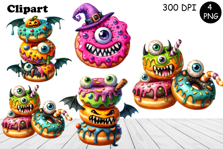 Sweet Halloween Cake, sarcastik watercolor clipart