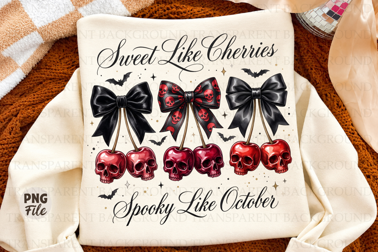Sweet Like Cherries Spooky Like October,Spooky Cherry Hallow