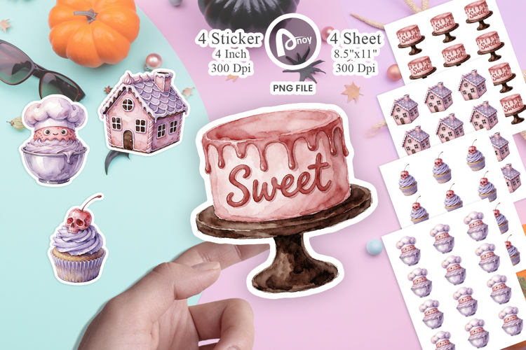 Pastel Goth Bakery Sticker