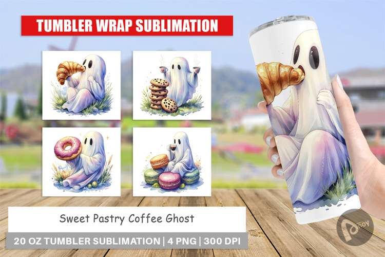Sweet Pastry Coffee Ghost Tumbler