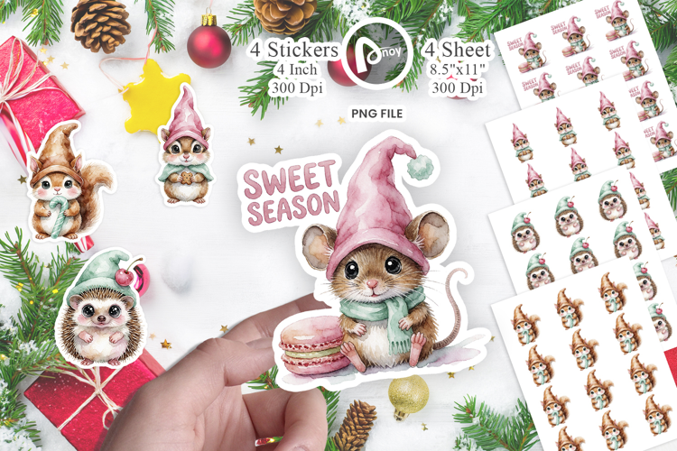 Pastry Critter Gnomes Sticker