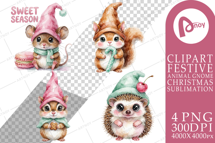 Pastry Critter Gnomes Sublimation