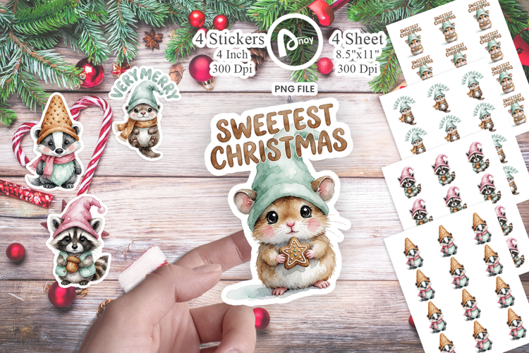 Pastry Critter Gnomes Sticker