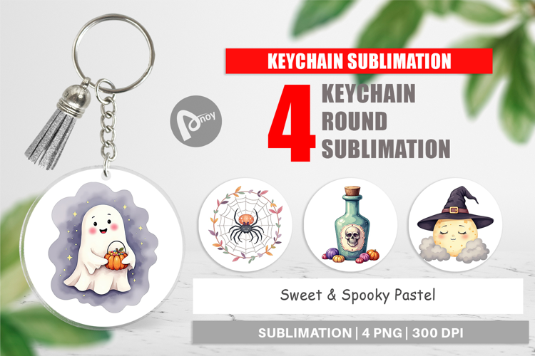 Keychain Sweet Spooky Pastels