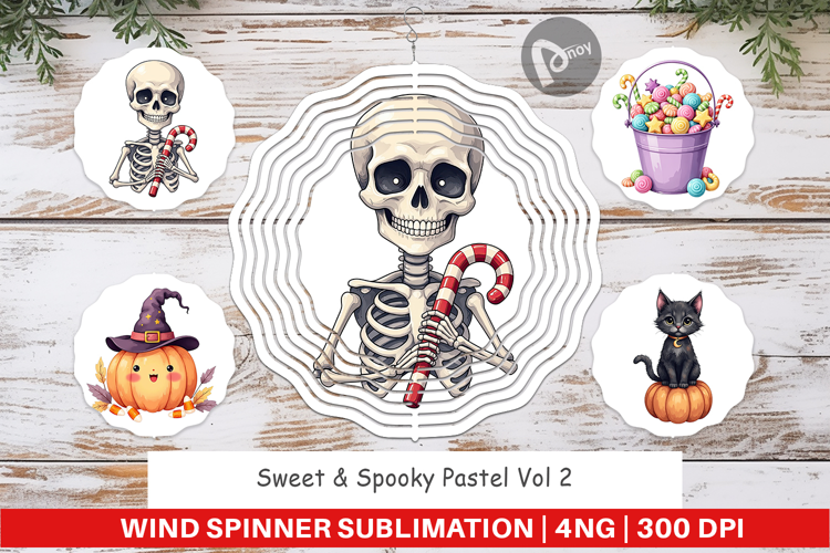 Wind Spinner Sweet Spooky Pastels