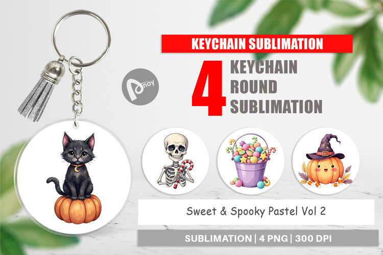 Keychain Sweet Spooky Pastels example image 1