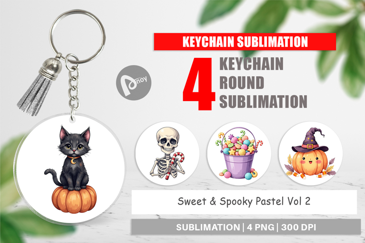 Keychain Sweet Spooky Pastels