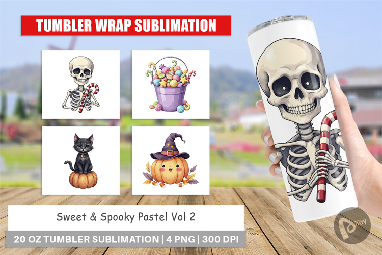 Tumbler Sweet Spooky Pastels