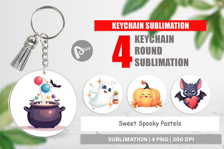 Keychain Sweet Spooky Pastels