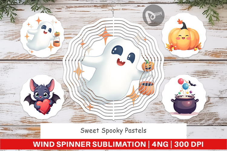 Wind Spinner Sweet Spooky Pastels