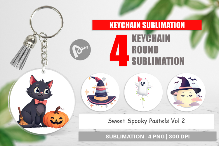 Keychain Sweet Spooky Pastels