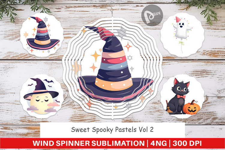 Wind Spinner Sweet Spooky Pastels